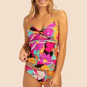 TRINA TURK Gemini 2-PC Tankini w/ Side Tie Bottom Swim / NWT / Size 8